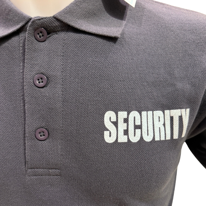 Security Golf Polo Shirt - Grey