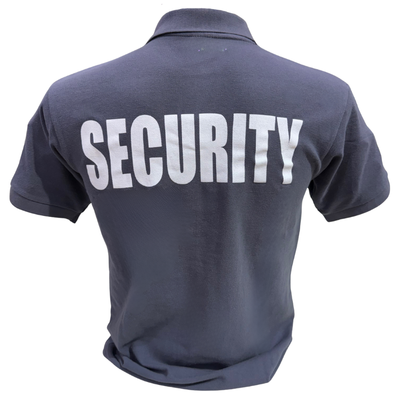 Security Golf Polo Shirt - Grey