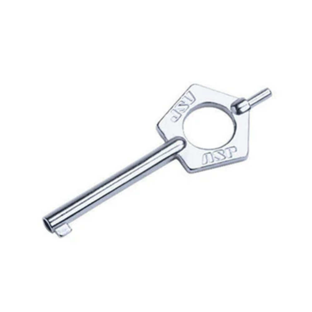ASP Pentagon handcuff key — stainless steel, chrome plated, standard fit