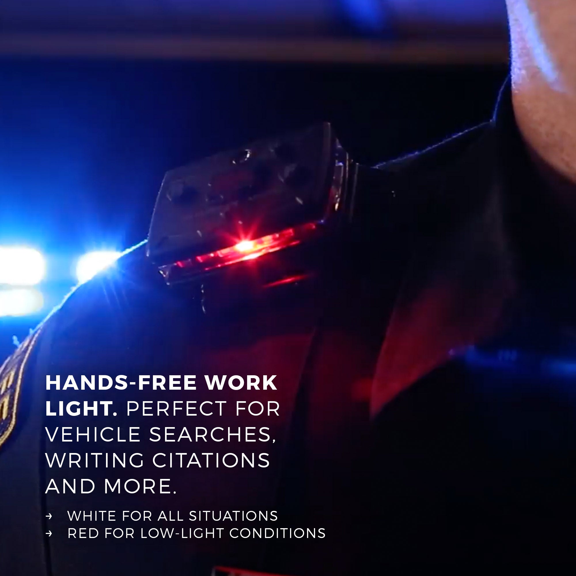 Guardian Angel Elite Wearable Safety Light - Red/Blue