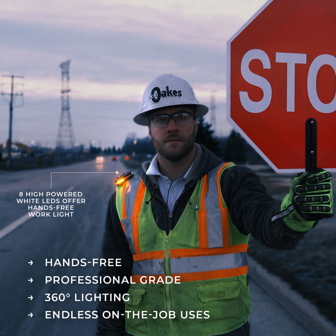 Guardian Angel Elite Series Wearable Safety Light - Orange/Orange