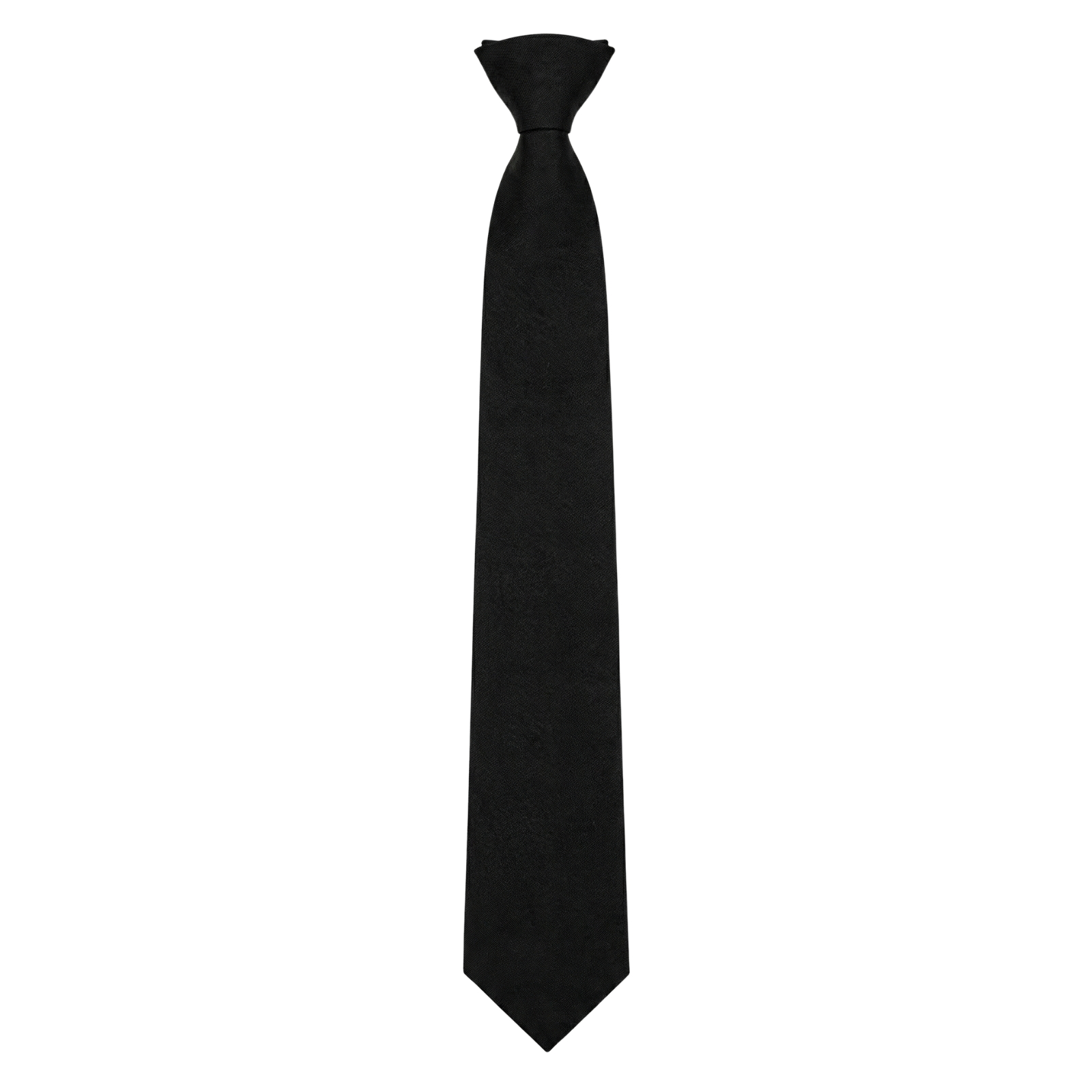 19" Black Clip-On Tie
