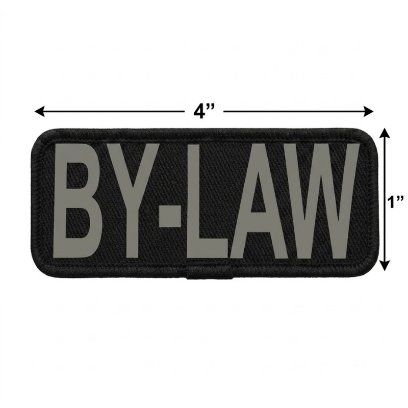 Small By-Law Patch With Velcro