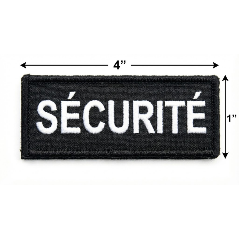 Small SECURITE Patch with Velcro - French