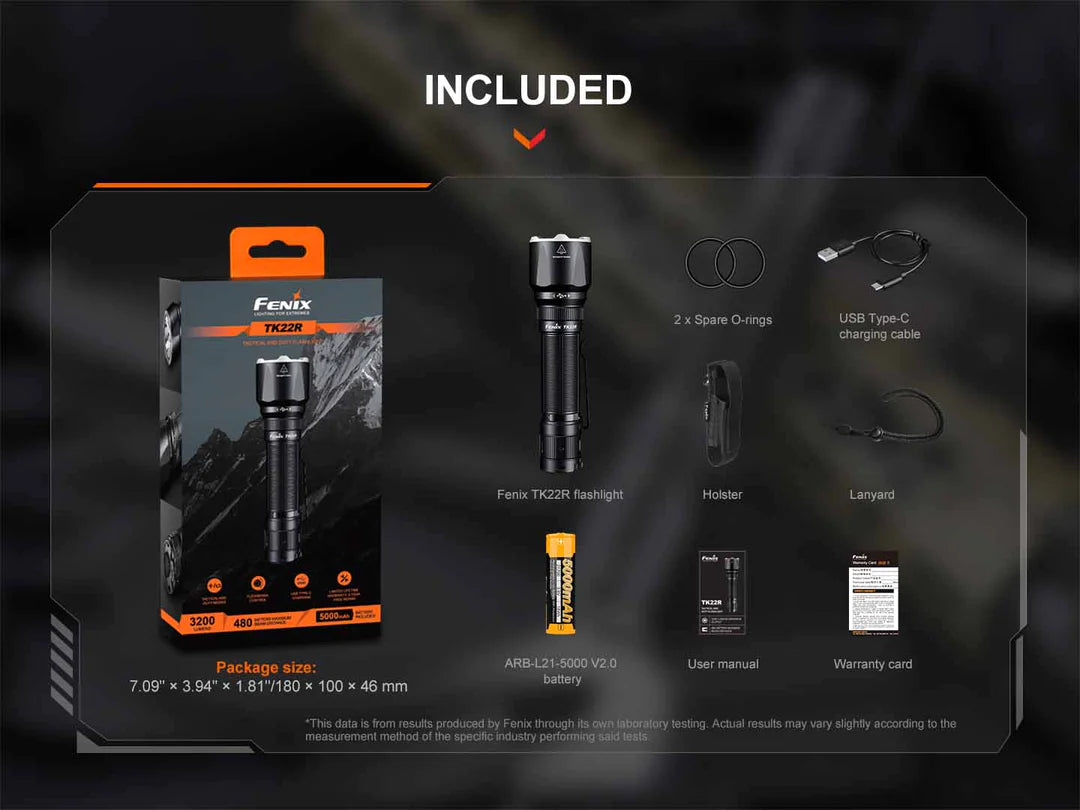 Fenix TK22R Tactical Flashlight