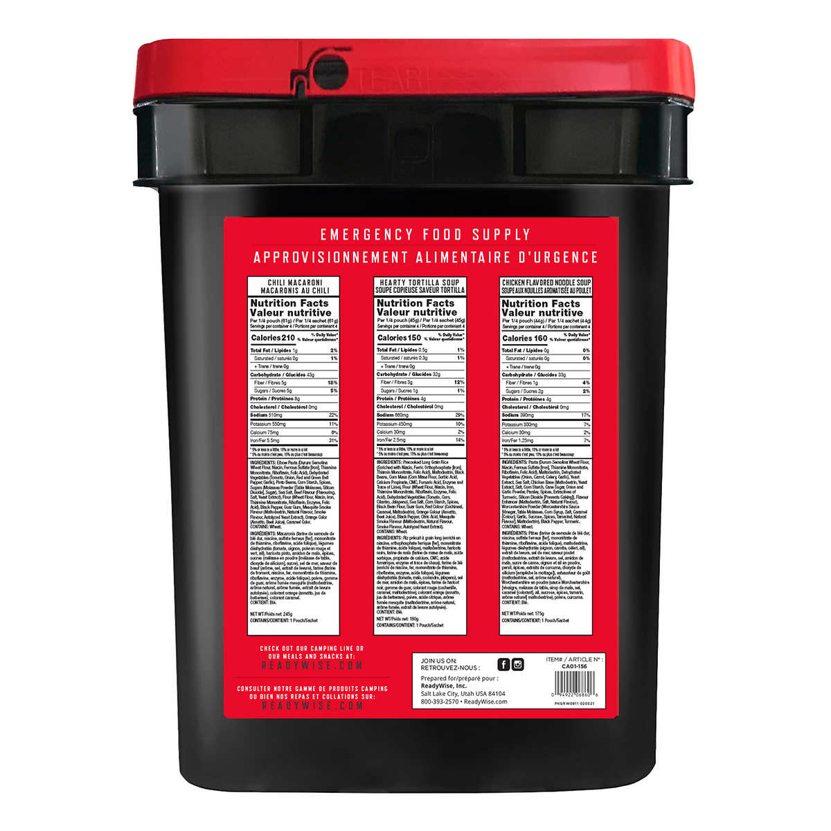 Readywise Survival Bucket - 56 Serving