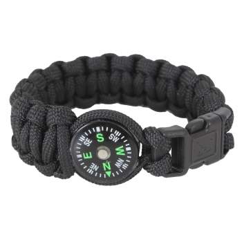 Paracord Bracelet with Compass 6/8"