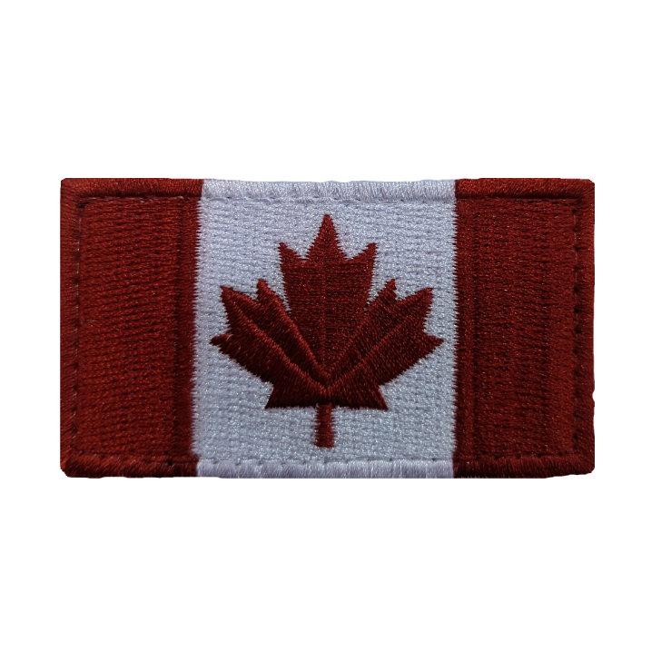 Canadian Flag NO Velcro Red & White