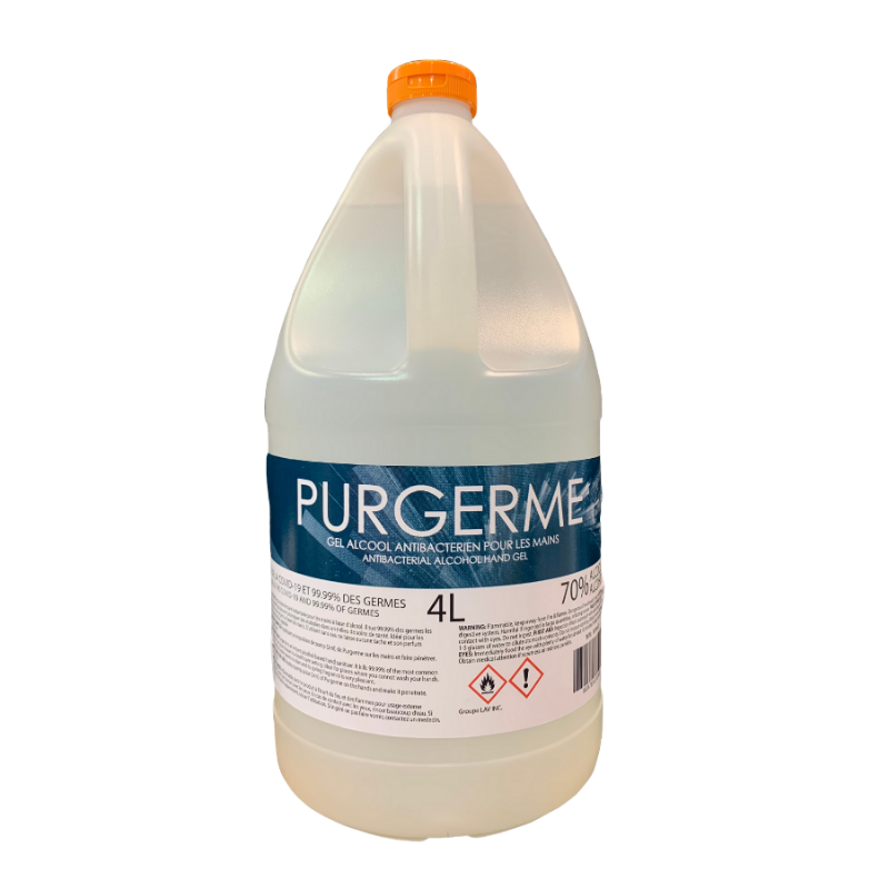 Gel Hand Sanitizer Commercial Gallon Jug - 4L