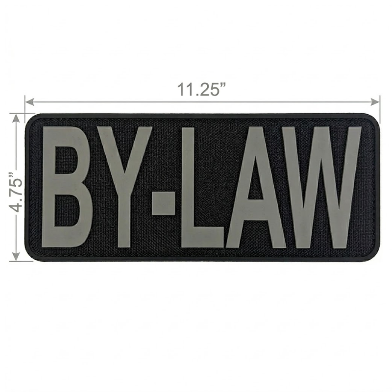 Large By-Law Patch With Velcro