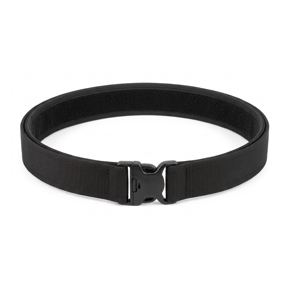 GDG Clearance Outer Duty Belt, black nylon duty belt with Velcro backing and buckle closure