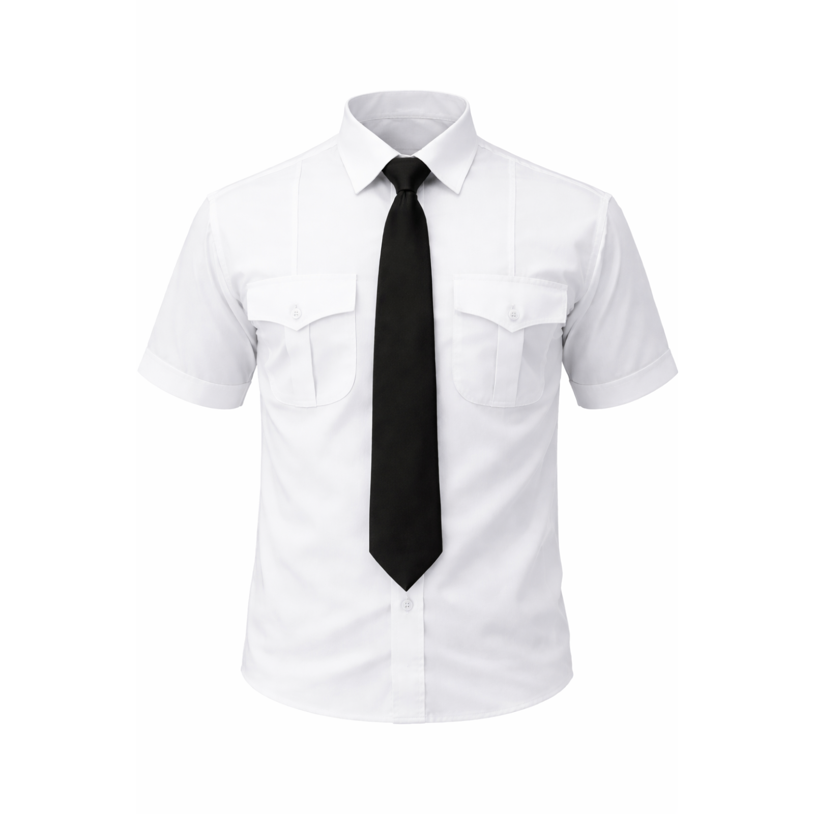 19" Black Clip-On Tie
