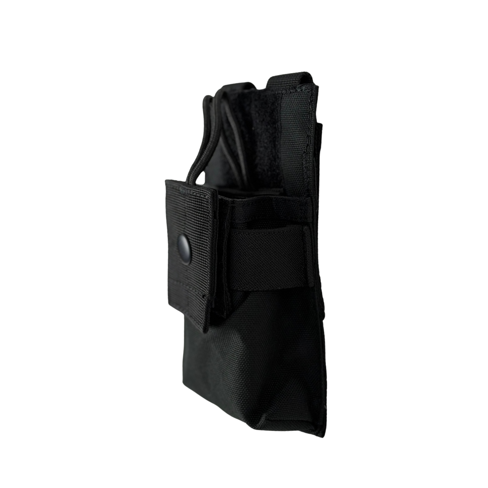 Guardian Duty Gear MOLLE Radio Pouch – Tactical Two-Way Radio Holder  Black