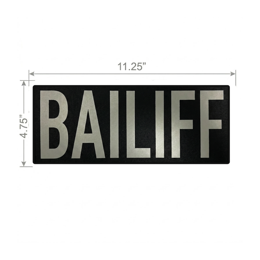 Large Bailiff Reflective Patch