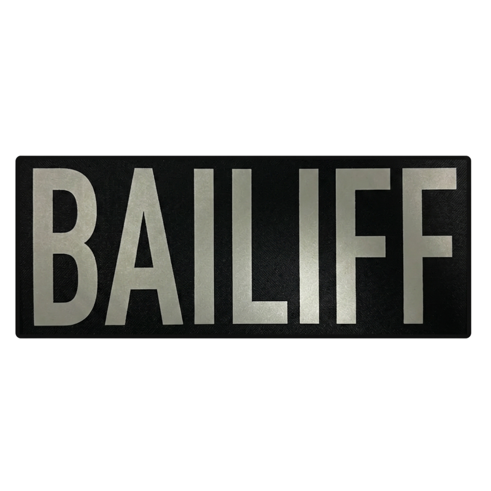 Large Bailiff Reflective Patch