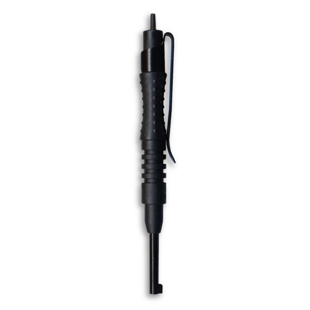 Tool ZT12C ProGrip pocket handcuff key — black, heat-treated stainless steel, compact carry