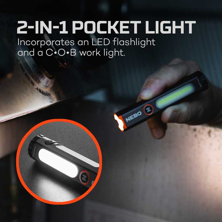 nebo flashlight canada NEBO Mini Larry 500 Rechargeable Flashlight Light