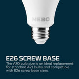 NEBO Blackout Backup - Emergency Bulb - 2 Pack