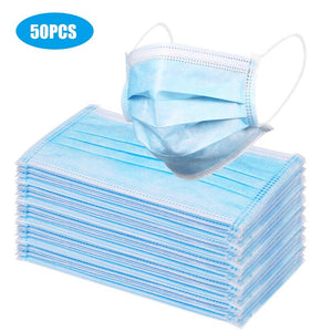 Blue Disposable 3-Ply Mask - 50ct