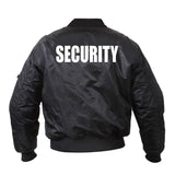 Guardian Duty Gear Bomber Jacket with "SECURITY"