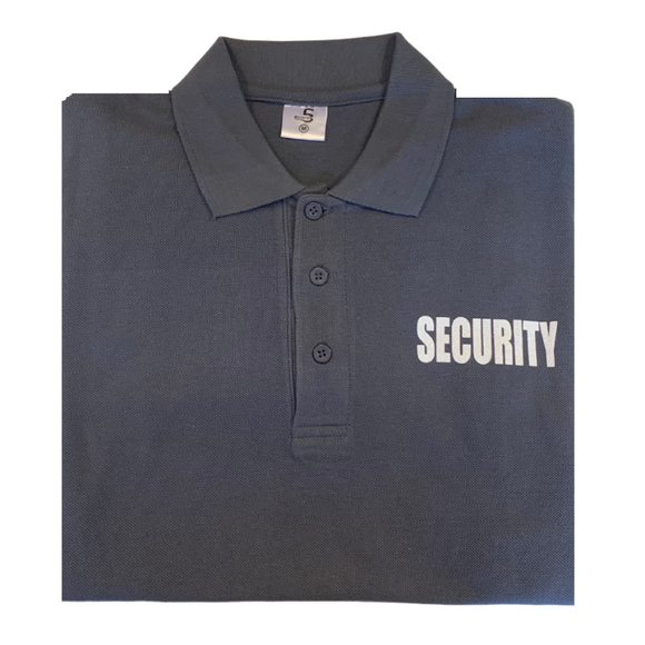 Security Golf Polo Shirt - Grey