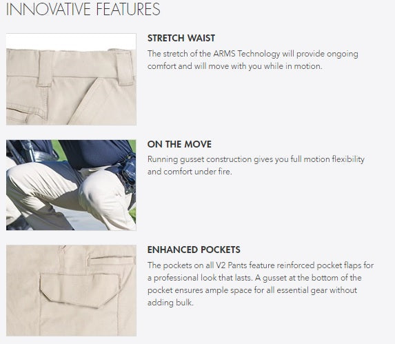 First Tactical V2 Tactical Cargo Pant - Black